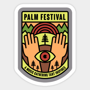 Palm Festival T-shirt Design Sticker